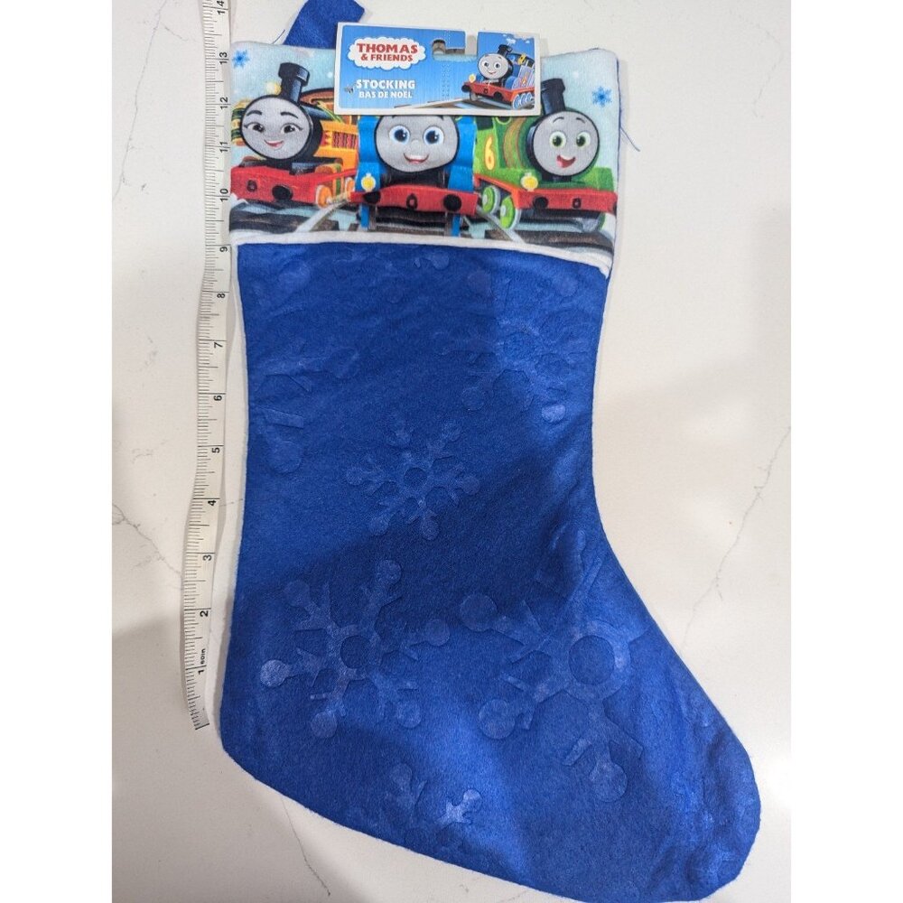 NWT 14" Thomas the Train & Friends Christmas Holiday Blue Stocking